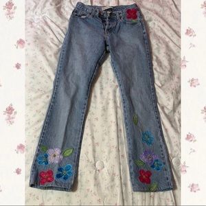Gap bootcut floral jeans